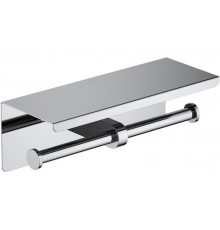 AQ4909CR ОБЕРОН бумагодержатель двойной с полкой AQ4909CR