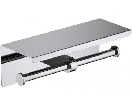 AQ4909CR ОБЕРОН бумагодержатель двойной с полкой AQ4909CR