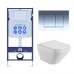 Set AQUATEK ЛИРА (рама AQUATEK Standard INS-0000012 с звукоиз.прокладкой+крепеж KKI-0000002+кнопкаKDI-0000010+унитаз ЛИРА AQ1155-00 с крышкой-сиденьем SET AQUATEK ЛИРА-010 4в1