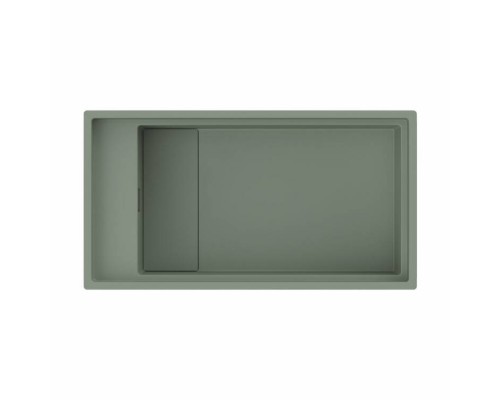 Мойка, OMOIKIRI, Kinaru, шгв 860-460-220, отверстия для смесителя-4 промаркированных, цвет-Wind Green