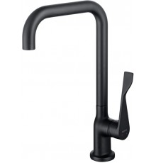 AQ1083MB ВЕГА смеситель для кухни (квадратный излив), матовый черный AQ1083MB