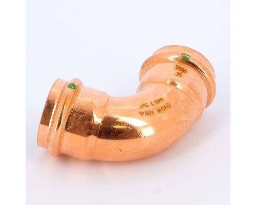 Угол пресс медь Profipress с SC-Contur VIEGA 35