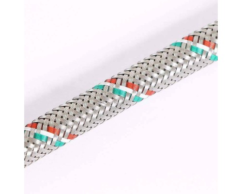 Гибкая подводка для смесителя UNI-FITT МL10х1 - 1/2" 80 см оплетка из нержавеющей стали