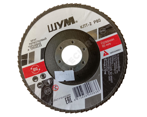 Круг лепестковый КЛТ-2 125х22 Р80