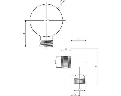 Allen Brau Priority Шланговое подключение 5x4,6x6,5h см, цвет: черный 5.31A15-31