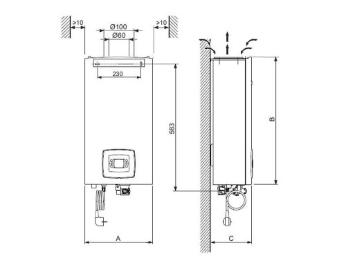 Газовый проточный водонагреватель Bosch Therm 4000 S WTD12 AME Газовый проточный водонагреватель Bosch Therm 4000 S WTD12 AME