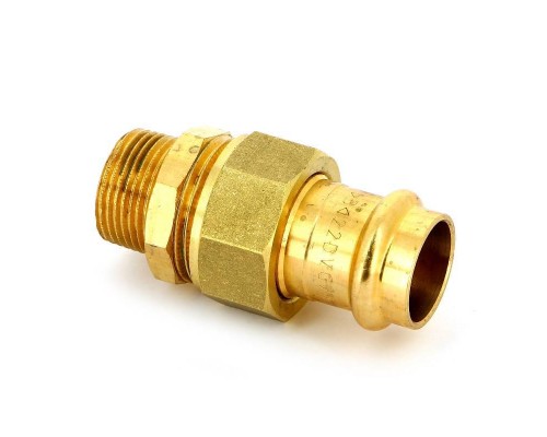 Муфта пресс-Н IBP 22 х 3/4" с разъемным соединением бронза Муфта пресс-Н IBP 22 х 3/4" с разъемным соединением бронза