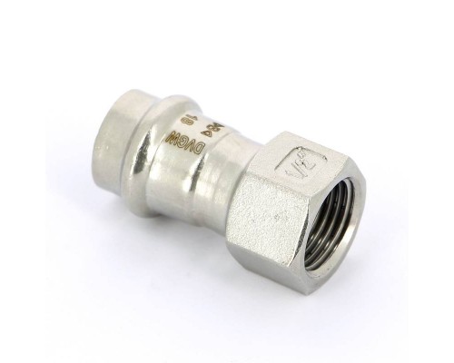 Муфта В-пресс IBP 18 x 1/2" нерж.сталь Муфта В-пресс IBP 18 x 1/2" нерж.сталь