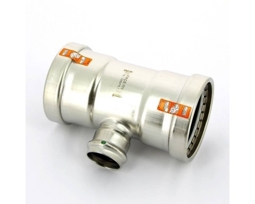 Тройник пресс нержавеющая сталь Sanpress Inox VIEGA 76x35x76