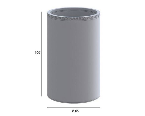 Boheme Uno Стакан для ванной настольный, цвет: shine gun metalll 10982-SGM