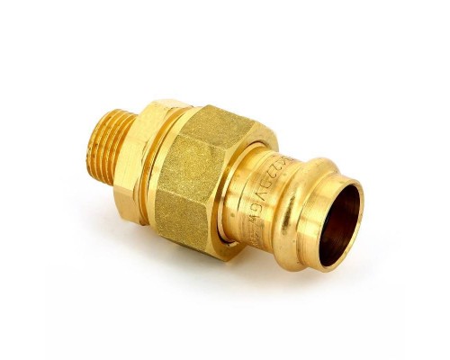 Муфта пресс-Н IBP 22 х 1/2" с разъемным соединением бронза Муфта пресс-Н IBP 22 х 1/2" с разъемным соединением бронза