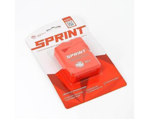 Нить уплотнительная Сантехмастер Sprint для герметизации резьбовых соединений 50 м блистер