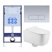 SET AQUATEK ЛУГАНО-014 4в1 (рама AQUATEK Standard INS-0000012+ кркпеж KKI-0000002+клавиша KDI-0000014+унитаз ЛУГАНО AQ2002-00 с тонким сиденьем soft-c SET AQUATEK ЛУГАНО-014 4в1