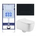 SET AQUATEK ЛУГАНО-017 4в1 (рама AQUATEK Standard INS-0000012+ кркпеж KKI-0000002+клавиша KDI-0000017+унитаз ЛУГАНО AQ2002-00 с тонким сиденьем soft-c SET AQUATEK ЛУГАНО-017 4в1