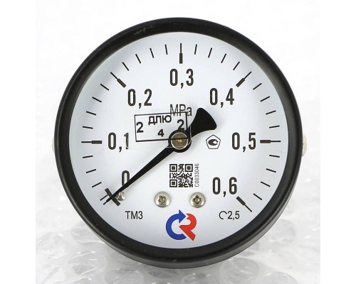 Манометр Росма ТМ-310 Т.00 63/6 (1/4", 0-6 бар, 2,5) аксиальный