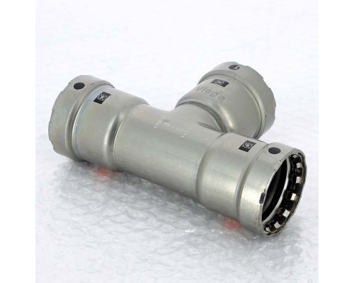 Тройник пресс оцинкованная сталь Megapress VIEGA 1"1/2x1"1/2x1"1/2