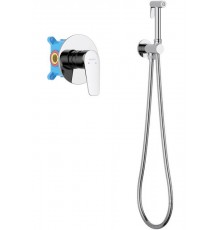 AQ1119CR БЕТТА набор с гигиеническим душем (смеситель + гигиеническая лейка + шланг + шланговое подсоединение с держателем) AQ1119CR