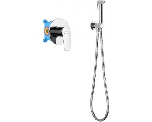 AQ1119CR БЕТТА набор с гигиеническим душем (смеситель + гигиеническая лейка + шланг + шланговое подсоединение с держателем) AQ1119CR