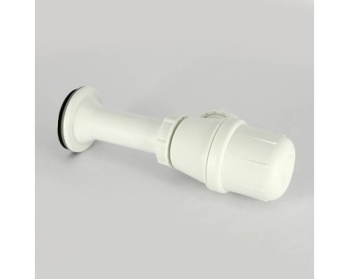 Сифон бутылочный с пробкой и розеткой без отвода, пластик VIEGA