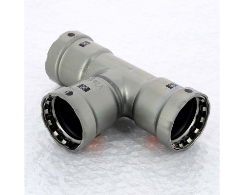 Тройник пресс оцинкованная сталь Megapress VIEGA 1"1/2x1"1/2x1"1/2