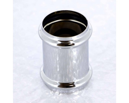 Муфта двухраструбная с двумя уплотнительными прокладками хромированная VIEGA