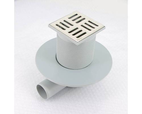Трап Alcaplast 105 х 105 мм H=88-174 мм выпуск 50 мм нерж. cталь Трап Alcaplast 105 х 105 мм H=88-174 мм выпуск 50 мм нерж. cталь