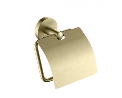 AQ4209BG ОБЕРОН бумагодержатель с крышкой, шлиф. золото AQ4209BG