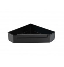 AQ4976MB угловая полка для душа со стеклоочистителем, матовый черный AQ4976MB