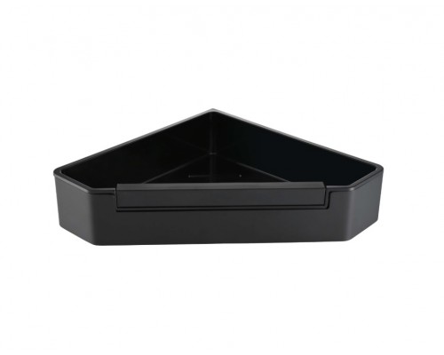 AQ4976MB угловая полка для душа со стеклоочистителем, матовый черный AQ4976MB