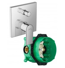 71468000S Set HG Vernis Shape смеситель для ванны (71468000+01800180) 71468000S