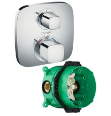 15708000S Set HG Ecostat E термостатический смеситель для душа (15708000+01800180) 15708000S