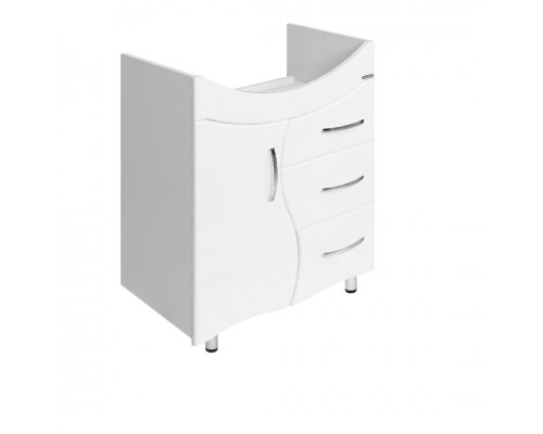 ЛИРА Тумба напольная 611х720х336, бел (подходит умывальник мебельный Лагуна 65) LRSACW65015F1