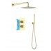 AQ1376BG ЕВРОПА Set 3 в 1 душевой комплект 2 режима, шлиф. золото AQ1376BG