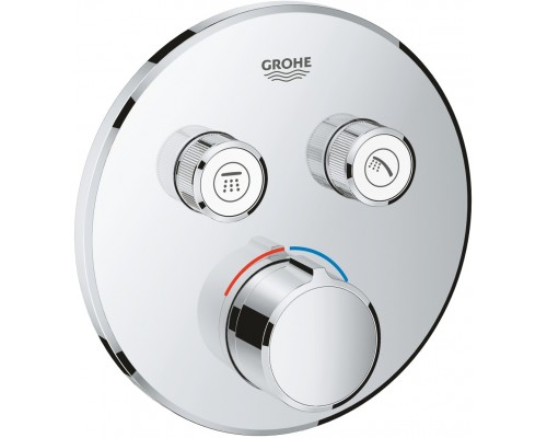 29145000 Grohtherm SmartControl Внешняя часть смесителя на 2 выхода, хром 29145000