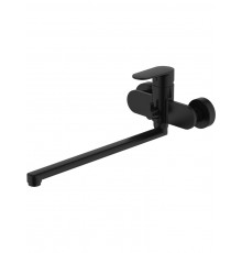 AQ1842MB НИКА смеситель для ванны с длинным изливом, матовый черный AQ1842MB