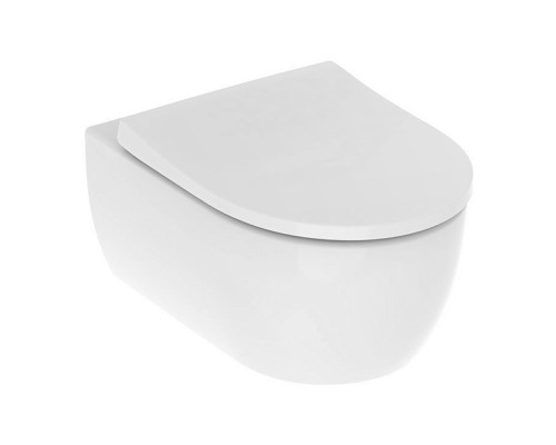 501.664.00.1 iCon Комплект из подвесного безободкового унитаза Rimfree c тонким сиденьем и быстросъемной крышкой с микролифтом (замена 500.784.01.1) 501.664.00.1