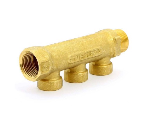 Коллектор НВ 3/4" TIEMME 3 выхода 1/2"В 36мм