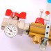 Коллекторная группа с термостатическими вентилями и расходомерами TIEMME 1"x3/4"ЕК 9 выходов