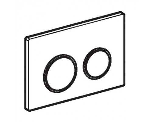 115.085.KK.1 Смывная клавиша Geberit Omega20 для двойного смыва к 111.003/030/060 белый/позолота 115.085.KK.1