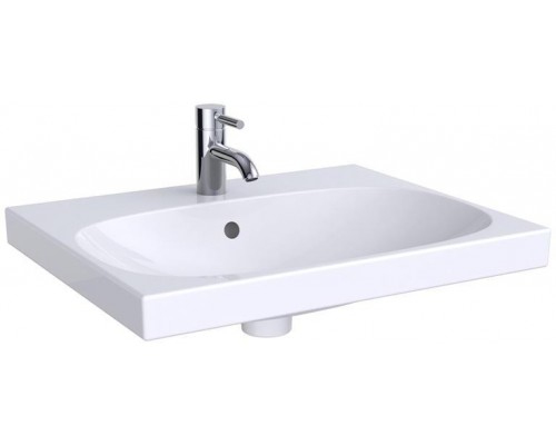 500.620.01.2 Acanto раковина 600x482, с отверстием под смеситель, с переливом, Белый 500.620.01.2