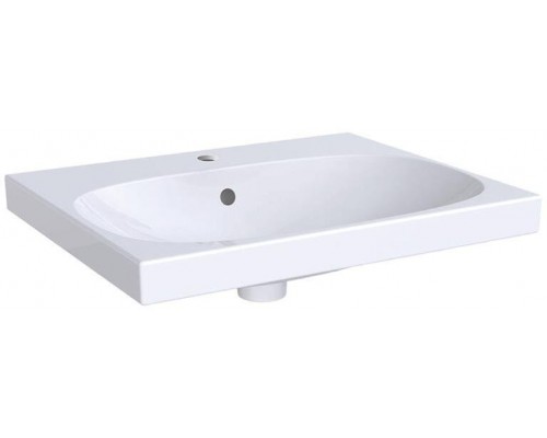 500.620.01.2 Acanto раковина 600x482, с отверстием под смеситель, с переливом, Белый 500.620.01.2