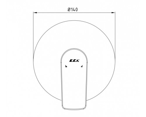 102167120EX-Y LIA смеситель для душа (внешняя часть) 102167120EX-Y