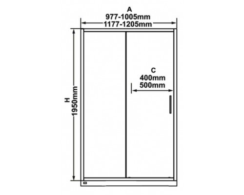 BLSDP2-120 блестящий + транспарент, дверь душевая X0PMG0C00Z1