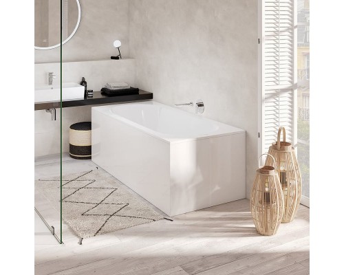 UBQ 177 OBE 2V-01 OBERON Solo Ванна 170x70, с ножками, белая, материал кварил Quaryl®, вкл. сверло для перелива UBQ177OBE2V-01