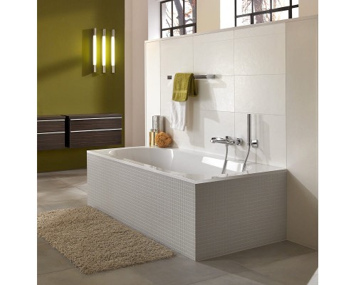 UBQ 177 OBE 2V-01 OBERON Solo Ванна 170x70, с ножками, белая, материал кварил Quaryl®, вкл. сверло для перелива UBQ177OBE2V-01