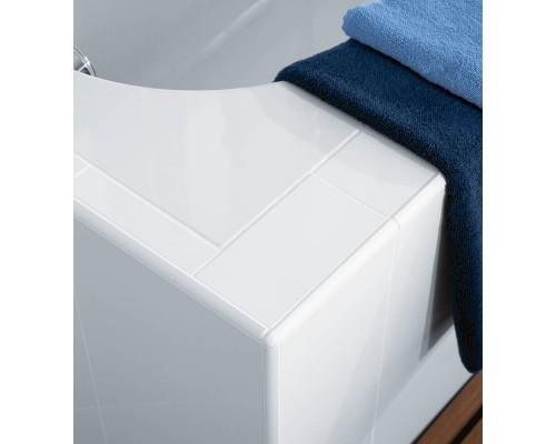 UBQ 177 OBE 2V-01 OBERON Solo Ванна 170x70, с ножками, белая, материал кварил Quaryl®, вкл. сверло для перелива UBQ177OBE2V-01