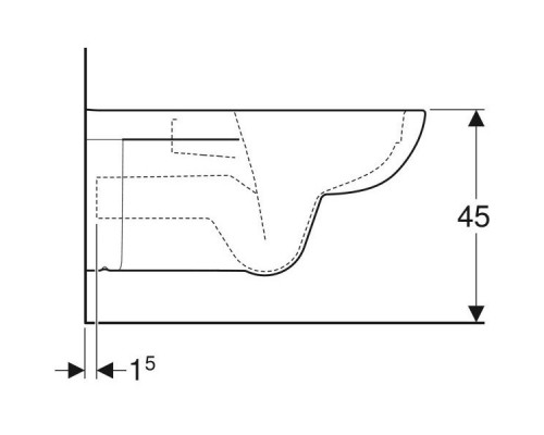 500.262.01.1 Selnova Comfort Подвесной унитаз Rimfree 700 мм (аналог 208520000. подходит сиденье 500.337.01.1) 500.262.01.1