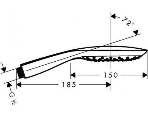 26550000 Rainshower SmartActive Cube Ручной душ 130 III, хром 26550000