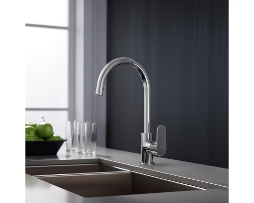 AQ1282CR ОБЕРОН смеситель для кухни AQ1282CR