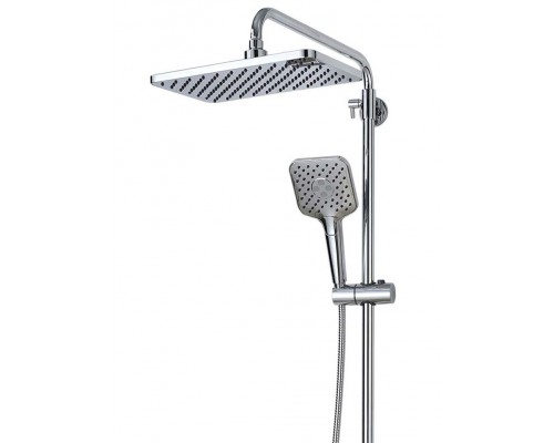 AQ2840CR НИКА душевая система (смеситель для ванны) 3 jet 300х193 мм с длинным изливом AQ2840CR